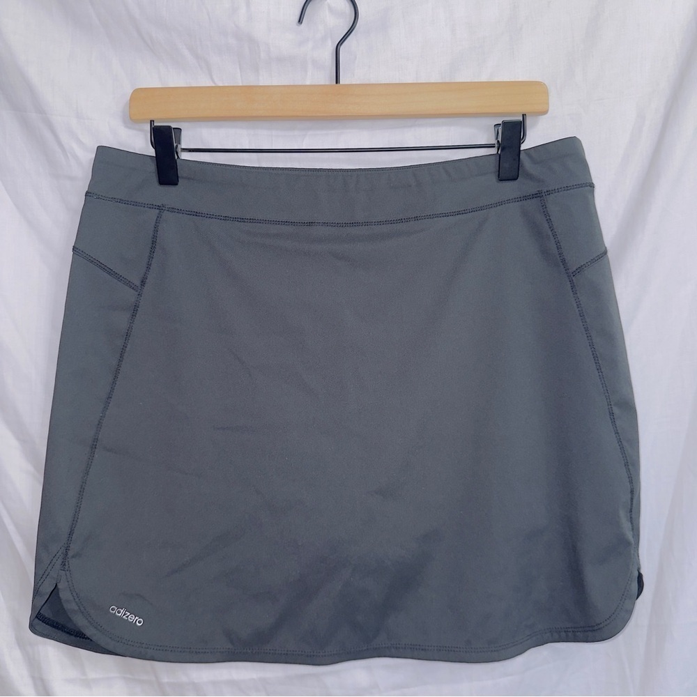 Adidas Y2K Black Spandex Short Lined Athletic Skirt size 8